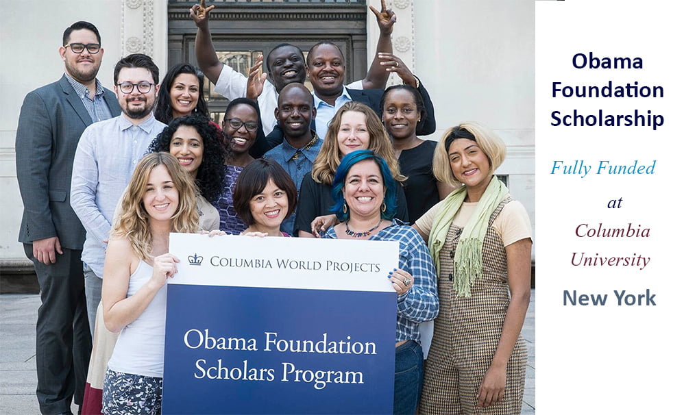 Obama foundation scholarship at Columbia University ...